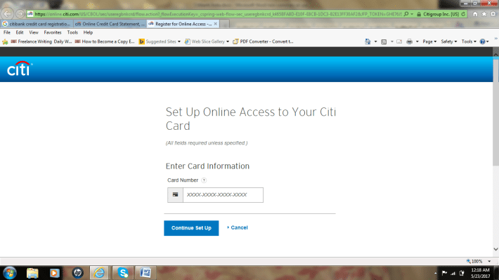 citi business card log in