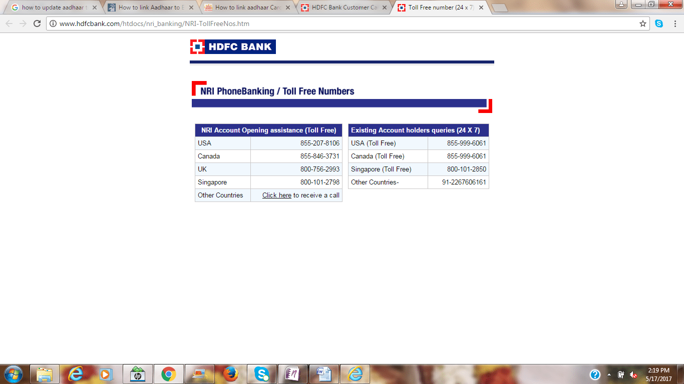 HDFC NRI customers