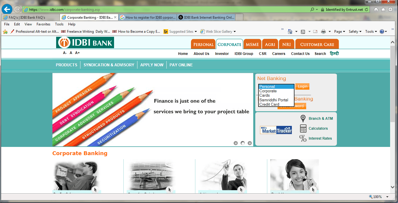 IDBI corporate banking