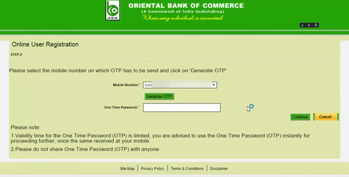 oriental bank net banking